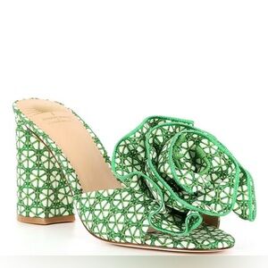 ANTONIO MELANI x Style by Simkins Blake Cane Printed Flower Ornament Sandals